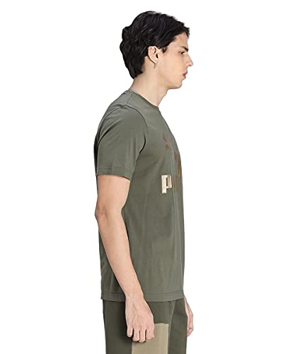 Image of Puma Men Cotton Regular Fit T-Shirt