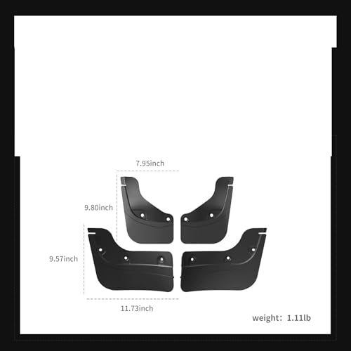 Bavettes garde-boue pour Tesla Model Y 2025 kit de modification