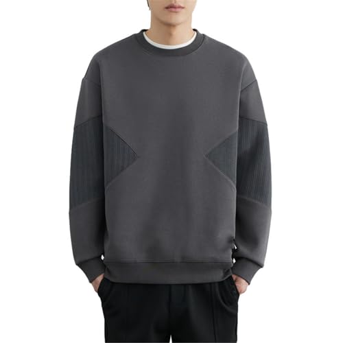 Sweat-shirt épais double face pour hommes avec demi-zip et col montant