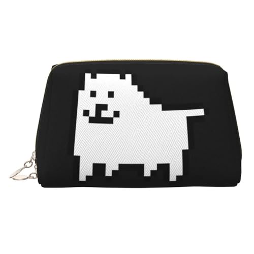 HFDGFJKKL Mochila Perro Molesto en el Espacio Undertale Toby Videojuego RPG Mujeres Cosmética Organización de Maquillaje de Viaje Bolsillo Almacenamiento de artículos de aseo Regalo Festival