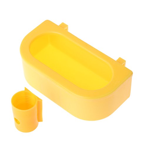 CADANIA Pájaro Comedero de Agua Bebedero Taza de alimentación Loro Paloma Pollo Jardín Plástico