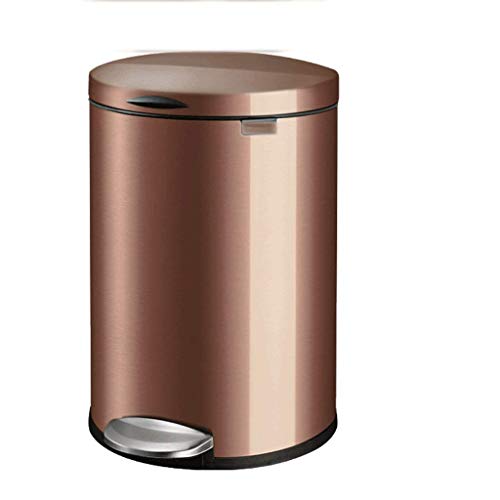 Poubelles poubelle poubelle à pédale 12L acier inoxydable pour maison