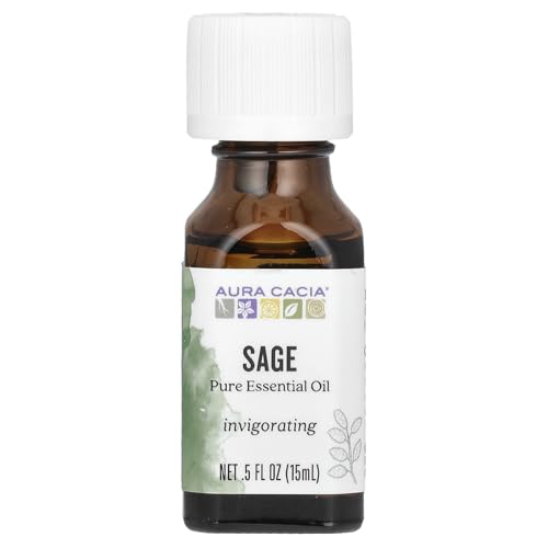 Aceite Esencial de Salvia Aura Cacia 0.5 fl oz miniatura 1