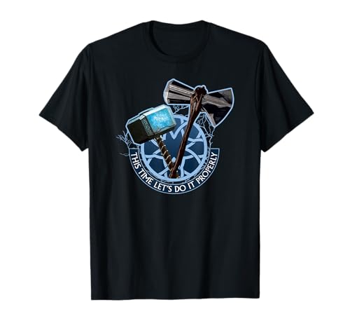 T-shirt Marvel Avengers Endgame Mjolnir Stormbreaker cadeau original pour anniversaire de geek