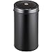TecTake Poubelle Automatique en Acier Inoxydable - diverses Tailles au Choix - (Noir 50 litres)