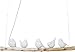 Produktbild Kare Design Hängeleuchte Animal Dining Birds, Braun/Weiß, Hängelampe, für Wohnzimmer/Esstisch, Vögel, 120x120x15 cm (H/B/T)