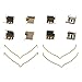 ACDelco 18K939X Professional Front Disc Brake Caliper Hardware Kit with Clips and Springs