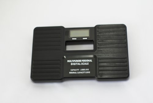 Báscula corporal personal profesional 150kg/0.1kg negra miniatura 1