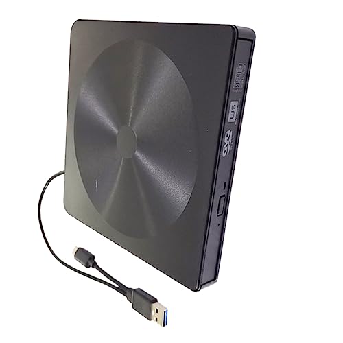 Unidad óptica externa DVD USB tipo C negra miniatura 2