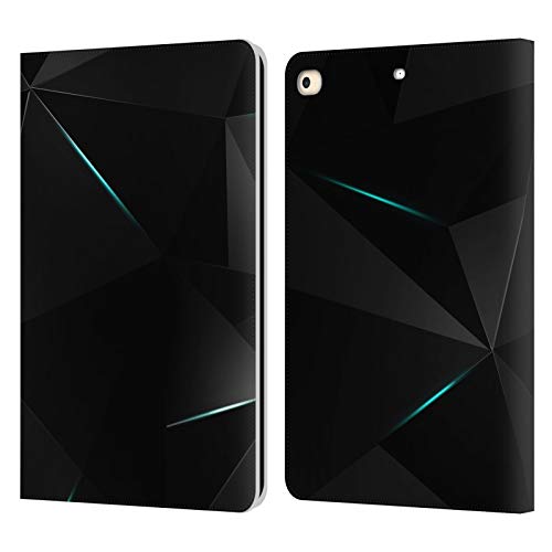 Coque cuir iPad 9.7 2018 Head Case Designs Bleu Tectonique premium