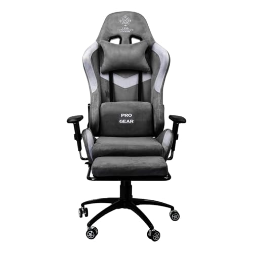 Image of Casa Copenhagen Designed in Denmark,High-Back Italian Leather Gaming Ergonomic Chair with Advanced Mechanism & Electric Back Massager, Memory Foam Seating & Multi Function Arm-Rest -Ash Grey