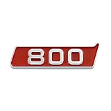 PNPKLCLDLF 3D ABS Red Black 700 800 900 Logo Letters Car Emblem Badge Fit for Mercedes G500 350 Brabus 700 800 900 Sticker Accessories(800 Red Silver)