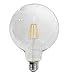 Vetrineinrete® Lampadina led a filamento 12 watt attacco e27 globo 125 sfera a luce bianca 6500k calda 3000k naturale 4000k 1500 lumen lampada illuminazione (Luce calda 3000k) X33