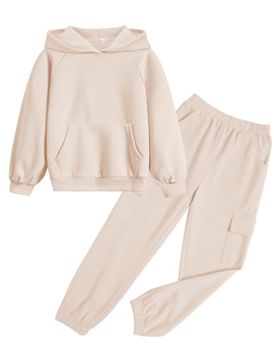 Arshiner 2 Pieces Girls Outfits Tie Dye Sweatsuits Pant Set Long Sleeve Athletic Sweatshirts and Sweatpants with Pockets