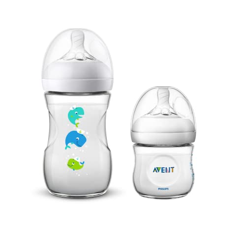 Duplo pack Mamadeiras Pétala 125ml + 260ml baleia - EXCLUSIVO AMAZON
