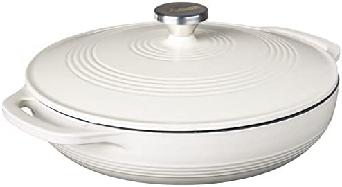 Lodge 3.6 Quart Enameled Cast Iron Oval Casserole With Lid– Dual ...