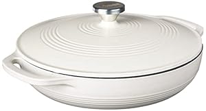 Lodge Oyster Emaillierte Kasserolle mit Deckel - 3.4L