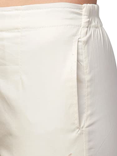 Image of Qute Women's Regular Fit Cotton Blend Casual Trousers (Pack of 1)