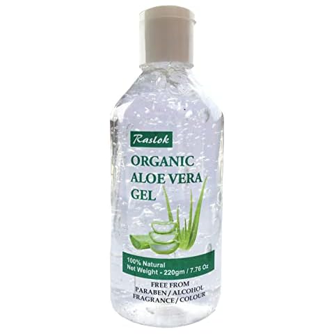 Raslok Aloe Vera Gel | 100% Pure Natural Aloe Gel For Moisturizing Face Skin & Hair Care,Durable Moisturizing Hydrating Soothing, Non-Sticky (7.76 OZ) Cover