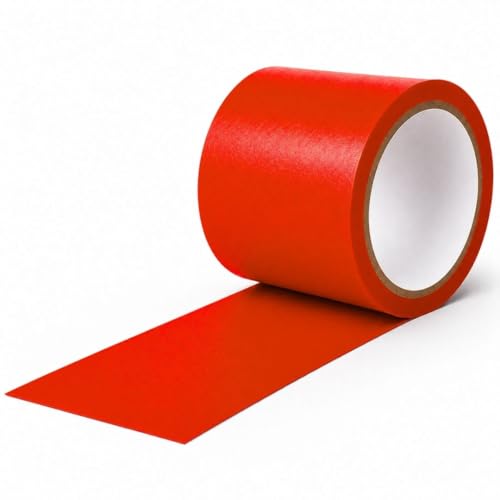 Image of GTSE - Red Vinyl PVC Floor Tape 4 inch x 108ft Safety Marking Tape | Safety Marking Tape for Gyms, Warehouses & Dance Floors - Durable Vinyl, High Visibility
