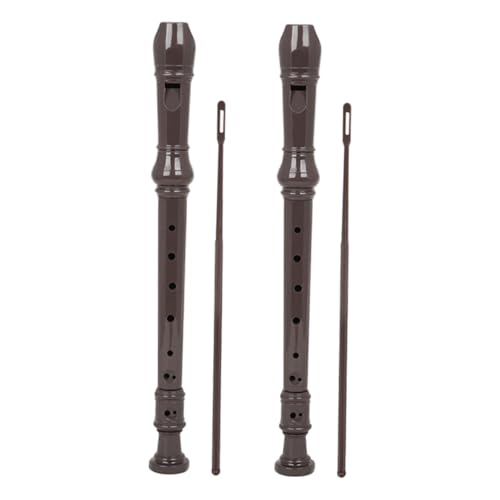 Garneck 2 Sets Portable G Tone Flute for Lightweight Wind Instrument for Beginner Students for School Bands and Practice Durable Clarinet Design