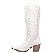 Dingo Boots Women's High Cotton Fashion Boot, White, 7