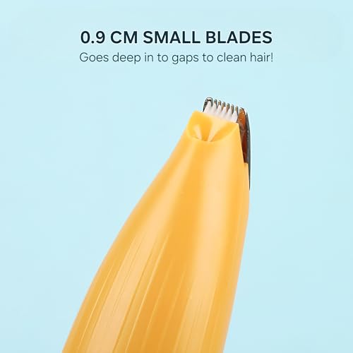 Image of Paw Trimmer with LED Light for Pet Dog,Cat, Multipurpose Grooming Tool, Light Blue with USB Charging (Sky Blue)