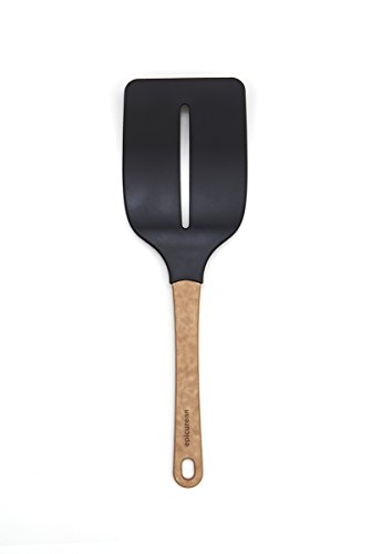 Epicurean Gourmet Series Utensils, Large Turner, Natural/Black Nylon