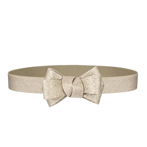 Womens Belts for Dress Skinny Thin Bow Decor Elastic Belt for Women Wasit