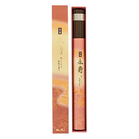 Nippon Kodo 22053 Eiju Meiko Largo Canela y Borneol 100 Barritas Incienso Japonés Cover