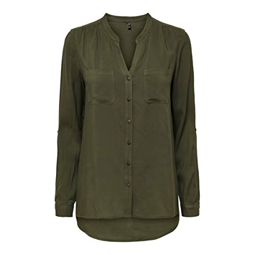 Only Onlfirst LS Pocket Shirt Noos Wvn Camicia