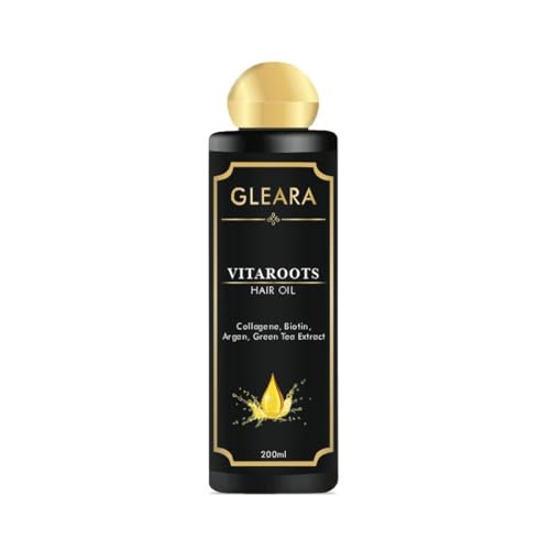 Image of Vitaroot Winter Nourishing Hair Oil with Soya, Almond, Argan Oil, Collagen & Biotin - Controls Hair Fall, Boosts Growth & Non-Greasy - Dry Scalp & Frizz Care - 200ml