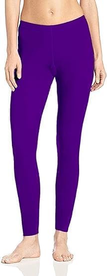 JAGMOOLYA Products Woolen Blend Women's & Girl’s Winter Wear Warm Woolen Plain Full Length Leggings Free Size (Purple)-image-1