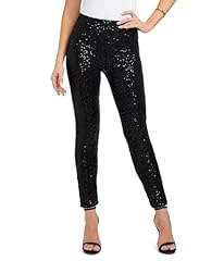 High Waisted Black Sequin (Black)