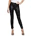 Black Sequin Leggings - Shiny Black Tights for Women