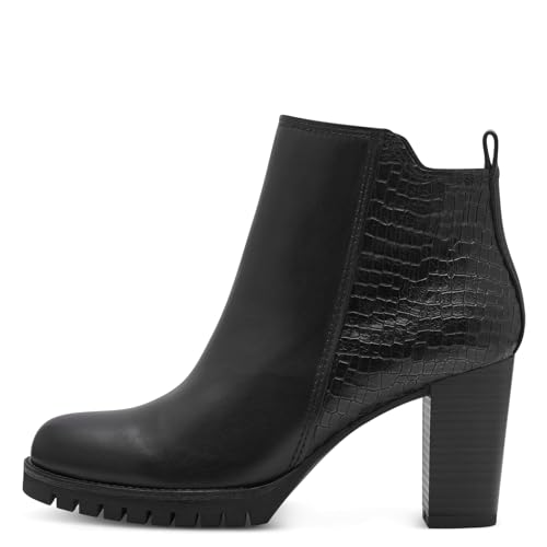 Botte Tendance Marco Tozzi Finitions Cuir et Zip Design - 4