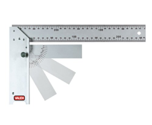 Squadra in alluminio con goniometro a scomparsa