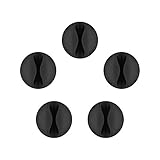 keine Kleberückstände Goobay 95040 flexible Kabelführung Flexible zum Kleben Schwarz 5er Set
