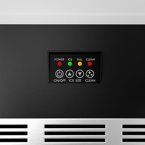Image of 15 Inch Undercounter Built-in /Freestanding Ice Maker in Stainless Steel /Blue | Gordon Ramsay Series