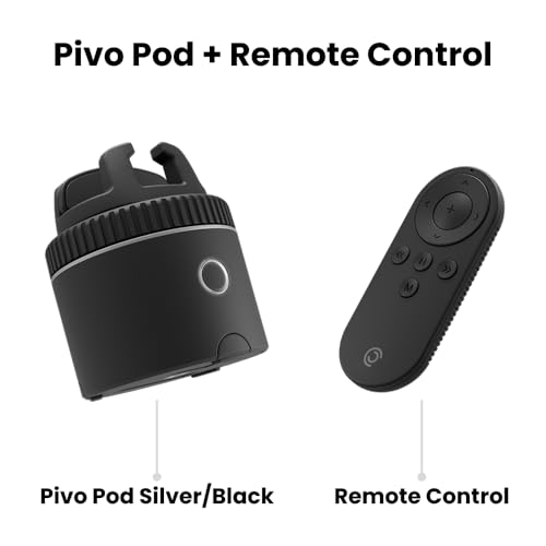 Image of Pivo Equestrian Pod Auto Face, Body, Horse Smart Phone Tracking Holder, Ai-Powered 360 Rotation, Remote Control for Hands-Free Video Recording (Black)