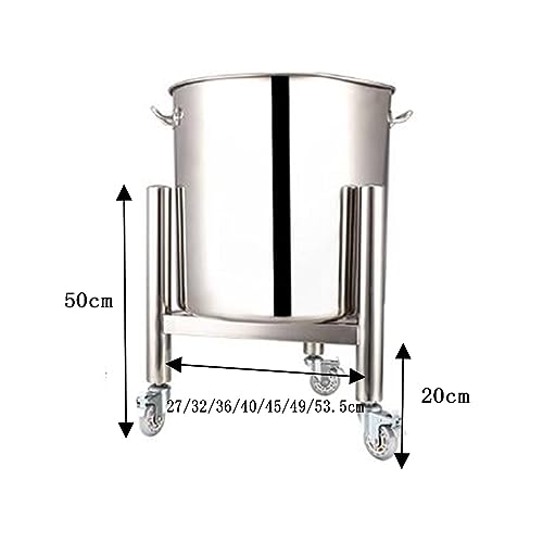 Supporto per secchiello del ghiaccio in acciaio inox, telaio mobile resistente per isolamento termico e facile trasporto