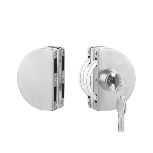 Serrure de porte en verre facile à installer solution sans perçage pour vitrine - 4