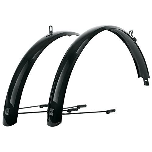SKS GERMANY BLUEMELS BASIC 24″ 60MM BLACK SET Schutzblech-Set, Fahrradzubehör (aus robuster Sandwich-Konstruktion, ASR-Sicherheitssystem, V-Streben mit Festbrücken für flexible Anpassung), schwarz., 10.99 €
