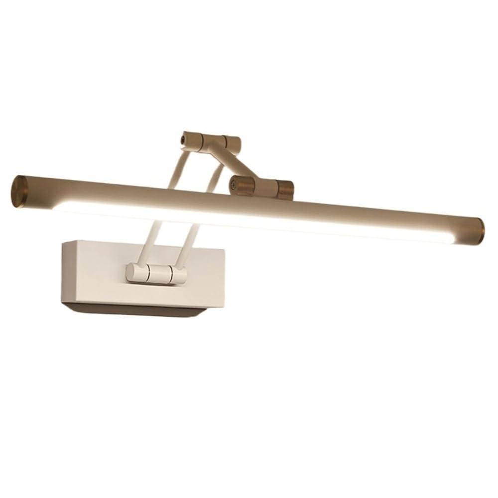 Aplique de pared de diseño minimalista en metal blanco y acrílico con luz LED cálida