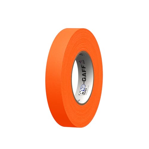 Ruban gaffer ProTapes orange fluo mat en tissu mat 2,5 cm x 45 m - 5