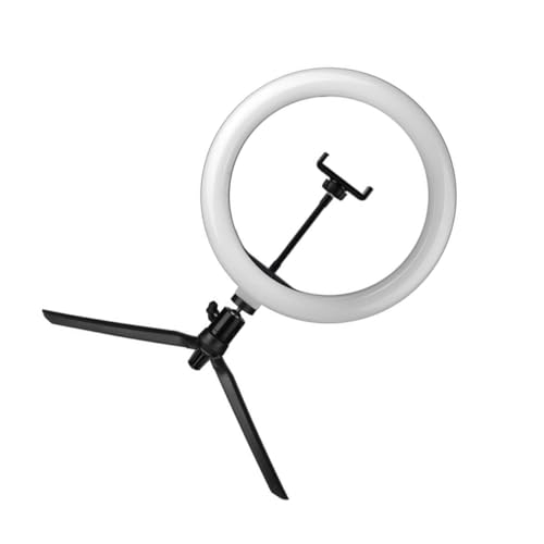 OSALADI Phone Stand Light 3-Color Dimmable Fill Light Makeup Camera Phone Holder Use