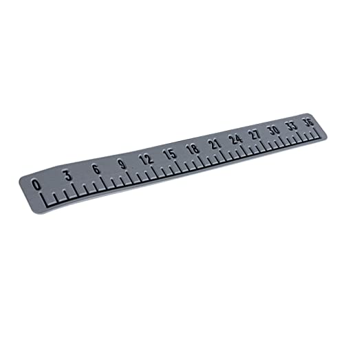 harayaa Fish Ruler 39 Inches with Self Adhesive Backing EVA Foam Waterproof Accurate Fish Measuring Tool for Sailboats Kayaks Fishing Accessories, Light Gray Black