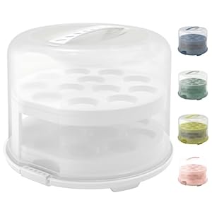 Rotho Fresh Tortenglocke hoch mit Muffin-Trays Weiss