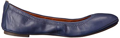 Lucky Brand Women's Emmie Ballet Flat, American Navy/Leather, 7 M Us #TOP5