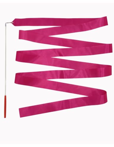 Image of BookMyCostume Gymnastic & Rhythmic Dance Ribbon Wand Collection - 2-Meter Ribbon Sticks - Ideal for School Sports Day & Gymnastic Training - Fancy Dress Costume Accessories for Kids, Teens & Adults